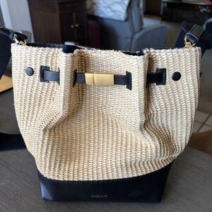 DeMellier The New York Bucket Bag Raffia Straw